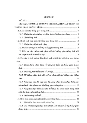 Luận văn chính sách phát triển hệ thống giao thông tĩnh trên địa bàn thành phố hà nội
