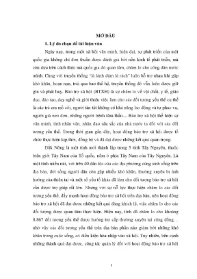 Luận văn quản lý nhà nước về hoạt động bảo trợ xã hội trên địa bàn tỉnh đắk nông quản lý nhà nước về hoạt động bảo trợ xã hội trên địa bàn tỉnh đắk nông