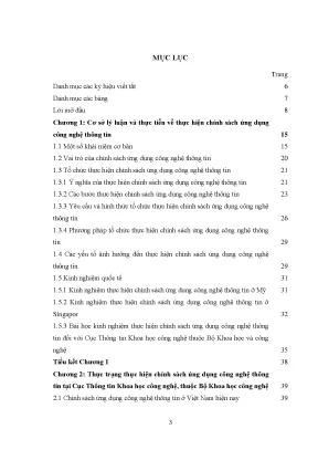 Luận văn thực hiện chính sách ứng dụng công nghệ thông tin tại cục thông tin khoa học công nghệ thuộc bộ khoa học và công nghệ