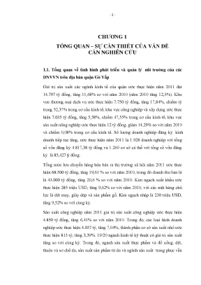 Luận văn đánh giá hiện trạng và đề xuất chương trình nâng cao năng lực quản lý môi trường cho các doanh nghiệp vừa và nhỏ trên địa bàn quận gò vấp