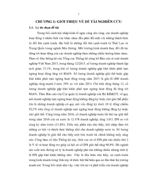 Luận văn phân tích báo cáo tài chính của tổng công ty mía đường i công ty cổ phần