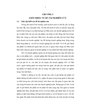 Luận văn hoàn thiện kế toán chi phí sản xuất và tính giá thành sản phẩm tại công ty tnhh in hồ gươm