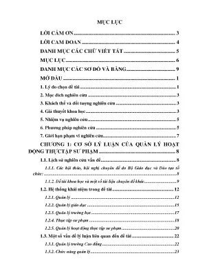 Luận văn thực trạng quản lý hoạt động thực tập sư phạm của sinh viên khoa giáo dục mầm non trường cao đẳng sư phạm trung ương nha trang