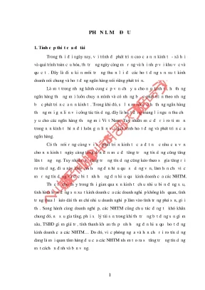 Luận văn quản trị rủi ro tín dụng tại ngân hàng tmcp công thương việt nam chi nhánh quảng trị