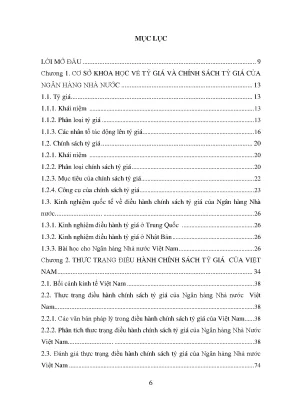 Luận văn điều hành tỷ giá hối đoái của ngân hàng nhà nước việt nam