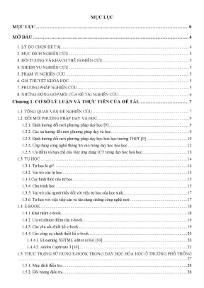 Luận văn thiết kế e book hướng dẫn học sinh tự học phần hóa vô cơ lớp 10 chương trình nâng cao