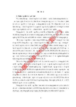 Luận văn việc làm cho người lao động vùng gò đồi ở thị xã hương thủy tỉnh thừa thiên huế