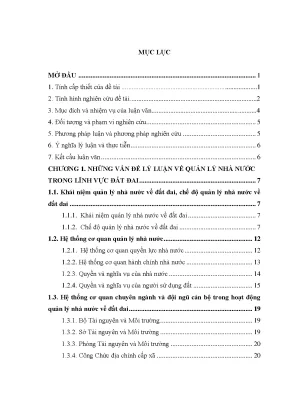 Luận văn quản lý nhà nước về đất đai trên địa bàn thị xã buôn hồ tỉnh đắk lắk