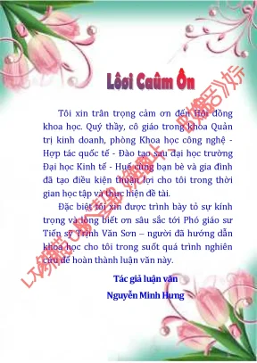 Luận văn phát triển đội ngũ giảng viên ở đại học huế