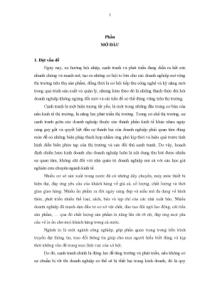 Luận văn hoạch định chiến lược kinh doanh cho công ty cổ phần in nguyễn văn thảnh đến năm 2020