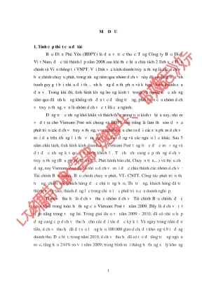 Luận văn nâng cao chất lượng dịch vụ thu hộ tại bưu điện tỉnh phú yên