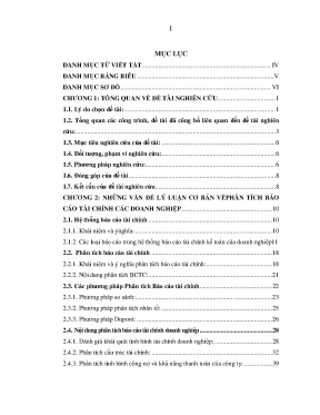Luận văn phân tích báo cáo tài chính của công ty cổ phần bibica