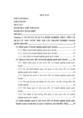 Luận văn quản lý nhà nước đối với doanh nghiệp ngoài quốc doanh trên địa bàn tỉnh bắc ninh