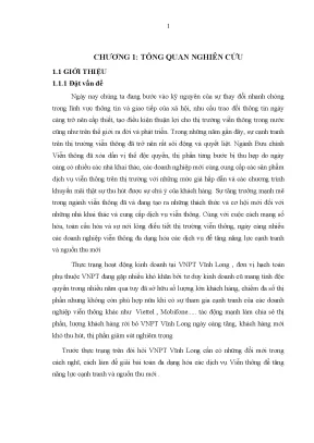 Luận văn nghiên cứu các nhân tố ảnh hưởng đến sự hài lòng của khách hàng về chất lượng dịch vụ truyền hình mytv tại viễn thông vĩnh long
