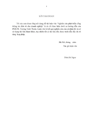 Luận văn nghiên cứu phát triển cổng thông tin điện tử cho doanh nghiệp