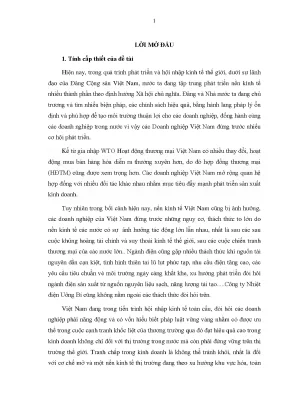 Luận văn giao kết và thực hiện hợp đồng thương mại tại công ty nhiệt điện uông bí