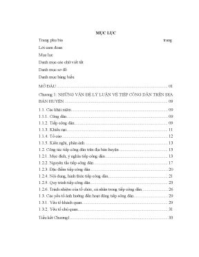 Luận văn tiếp công dân trên địa bàn huyện triệu phong tỉnh quảng trị
