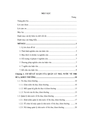 Luận văn quản lý nhà nước về thi đua khen thưởng tại huyện lộc ninh tỉnh bình phước