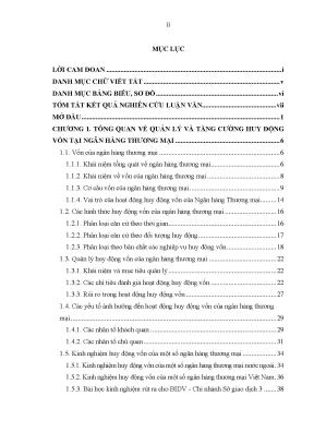 Luận văn biện pháp quản lý và tăng cường huy động vốn tại nh tmcp đầu tư và phát triển việt nam chi nhánh sở giao dịch 3