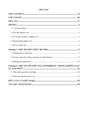 Luận văn các siêu mặt hyperbolic brody trong không gian xạ ảnh phức