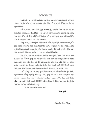 Luận văn giải quyết tố cáo của công dân từ thực tiễn huyện quốc oai thành phố hà nội