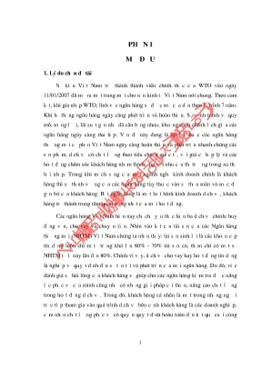 Luận văn nghiên cứu sự hài lòng của khách hàng về dịch vụ tín dụng cho vay cá nhân tại ngân hàng vietinbank huế