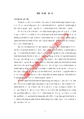 Luận văn phân tích tình hình tài chính tại công ty cổ phần sản xuất lâm sản xuất khẩu quảng đông