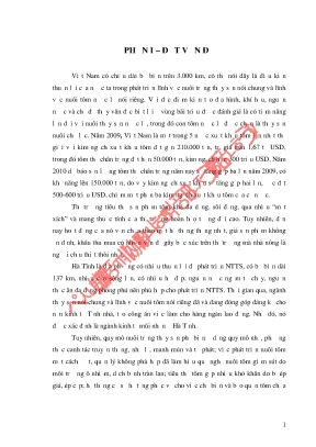 Luận văn tiêu thụ tôm trên địa bàn tỉnh hà tĩnh