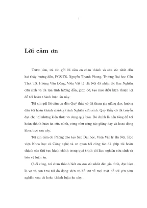 Luận văn hiệu ứng trộn của các boson chuẩn trong mô hình 3 3 1 và mô hình 3 3 1 1