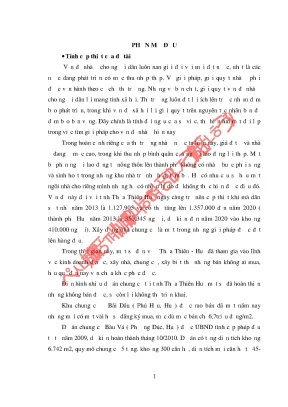 Luận văn các yếu tố ảnh hưởng đến quyết định mua nhà chung cư tại thành phố huế