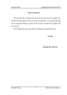 Luận văn hoàn thiện công tác phân tích tài chính tại công ty trách nhiệm hữu hạn một thành viên công viên cây xanh hà nội