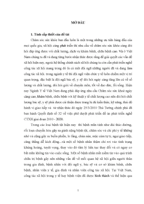 Luận văn hoạt động công tác xã hội đối với bệnh nhân đái tháo đường tại bệnh viện nội tiết trung ương
