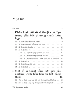 Luận văn kĩ thuật tổng hợp giải bất phương trình hỗn hợp