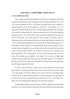 Luận văn phân tích các nhân tố ảnh hưởng đến quyết định gửi tiền của người dân vào ngân hàng thương mại cổ phần đầu tư và phát triển việt nam chi nhánh đồng tháp