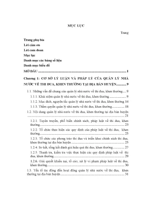 Luận văn quản lý nhà nước về thi đua khen thưởng tại huyện cần giờ thành phố hồ chí minh