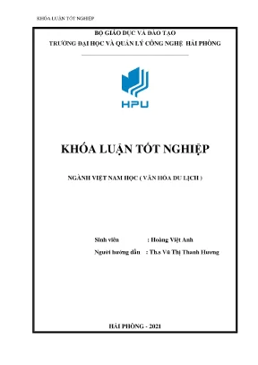 Luận văn tốt nghiệp một số giải pháp nâng cao chất lượng du lịch biển hải phòng trong giai đoạn 2021 2025