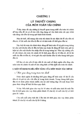 Luận án ứng dụng toán tài chính trong kinh doanh đầu tư ở thị trường tài chính tiền tệ thương mại