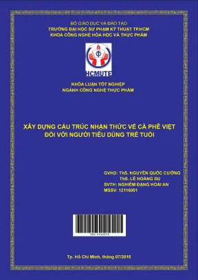Luận văn thạc sĩ hcmute xây dựng cấu trúc nhận thức về cà phê việt đối với người tiêu dùng trẻ tuổi