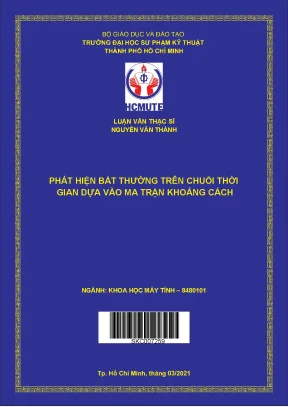 Luận văn thạc sĩ hcmute phát hiện bất thường trên chuỗi thời gian dựa vào ma trận khoảng cách