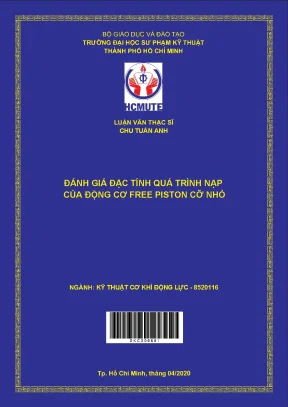 Luận văn thạc sĩ hcmute đánh giá đặc tính quá trình nạp của động cơ free piston cỡ nhỏ