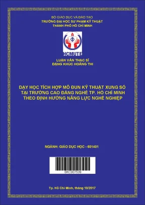 Luận văn thạc sĩ hcmute dạy học tích hợp mô đun kỹ thuật xung số tại trường cao đẳng nghề tp hồ chí minh theo định hướng năng lực nghề nghiệp