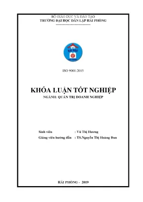 Luận văn tốt nghiệp biện pháp cải thiện tình hình tài chính tại chi nhánh bưu chính viettel hải phòng tổng cty cp bưu chính viettel