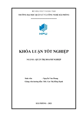 Luận văn tốt nghiệp một số giải pháp nâng cao hiệu quả sử dụng nguồn nhân lực tại công ty bảo hiểm pjico hải phòng tổng công ty cổ phần bảo hiểm petrolimex