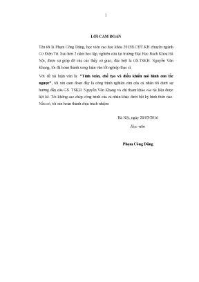 Luận văn thạc sĩ tính toán chế tạo và điều khiển mô hình con lắc ngược