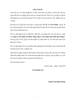 Luận văn thạc sĩ giải pháp hoàn thiện công tác quản trị nguồn nhân lực tại công ty xây dựng 123 thuộc tổng công ty xây dựng công trình giao thông 1