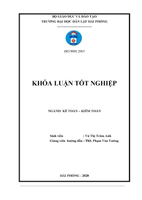 Luận văn tốt nghiệp hoàn thiện công tác kế toán vốn bằng tiền tại công ty cp vận tải taxi cát bi