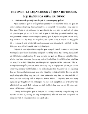 Luận văn tốt nghiệp một số giải pháp thúc đẩy quan hệ thương mại giữa việt nam và hoa kỳ nhìn từ góc độ của việt nam