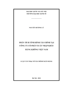 Luận văn thạc sĩ công tác phân tích báo cáo tài chính tại các công ty xây lắp trường hợp tại công ty cổ phần đầu tư và thương mại 319