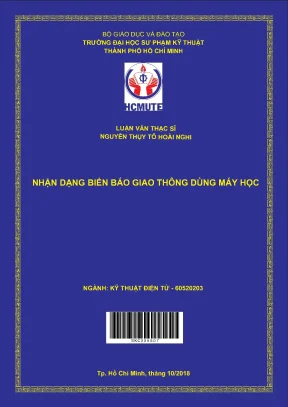 Luận văn thạc sĩ hcmute nhận dạng biển báo giao thông dùng máy học