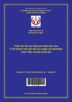 Luận văn thạc sĩ hcmute thiết kế tối ưu tính an toàn kết cấu ô tô khách khi xảy ra va chạm lật nghiêng theo tiêu chuẩn châu âu